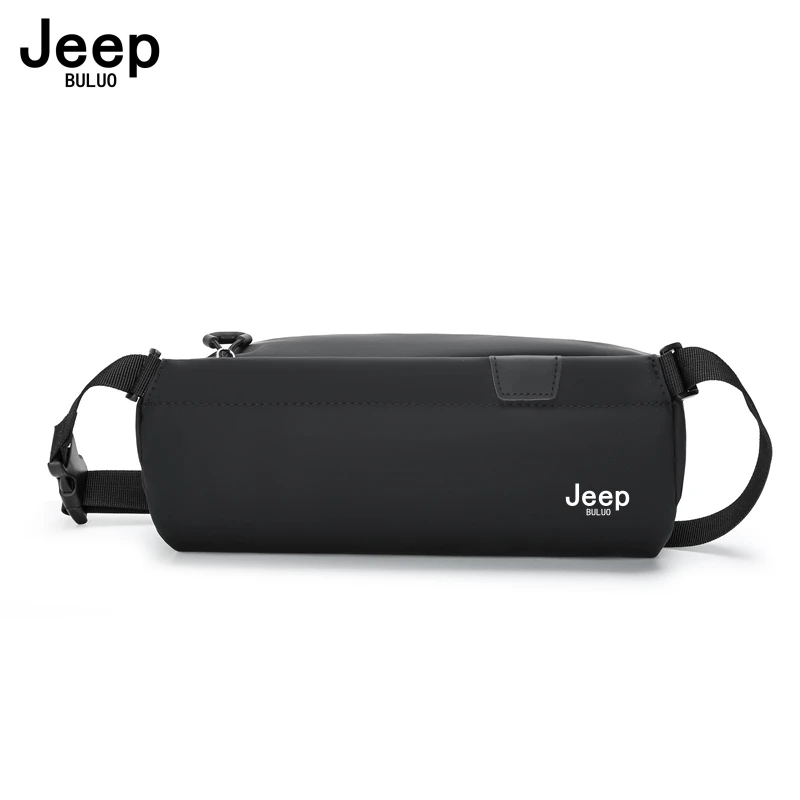 JEEP BULUO Brand Fashion Men\'s Chest Bag Crossbody Shoulder Sling Bags Women Unisex Nylon Black Waterproof Waist Bag For phone