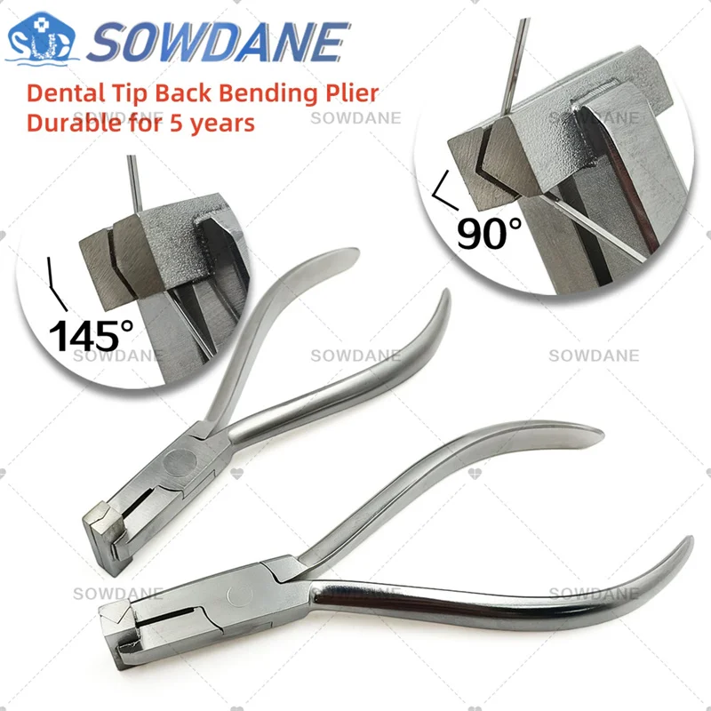 New Dental Orthodontic Wire Bending Plier Tip Back Bend Forcep Dentist Backward Forming Plier Caster Angle Bending Forcep 145 90