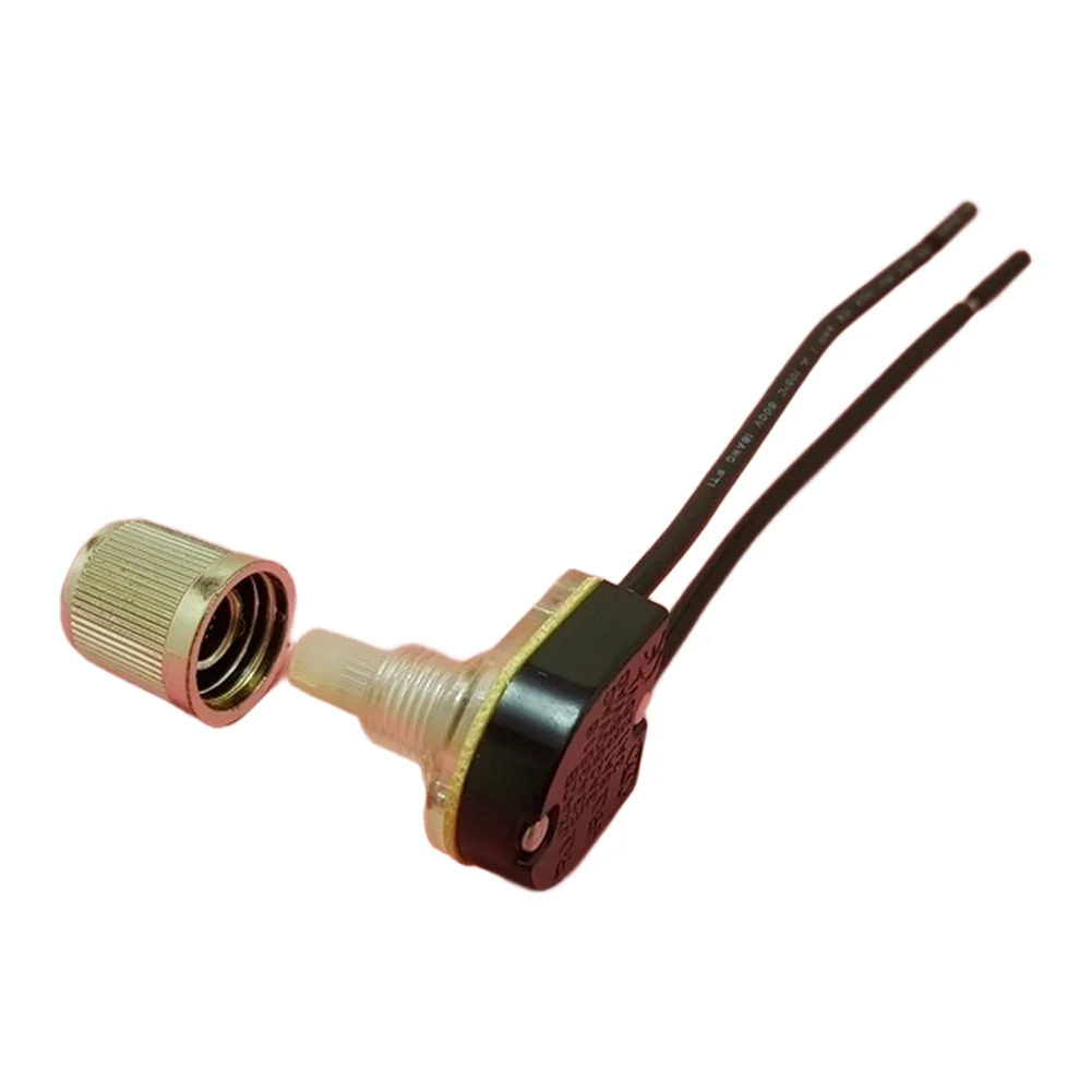 Rotary Switch 4 Pack Two Position ON OFF Type 10000 Cycles Life with Silver Knob Cap for For desk Lamp Control
