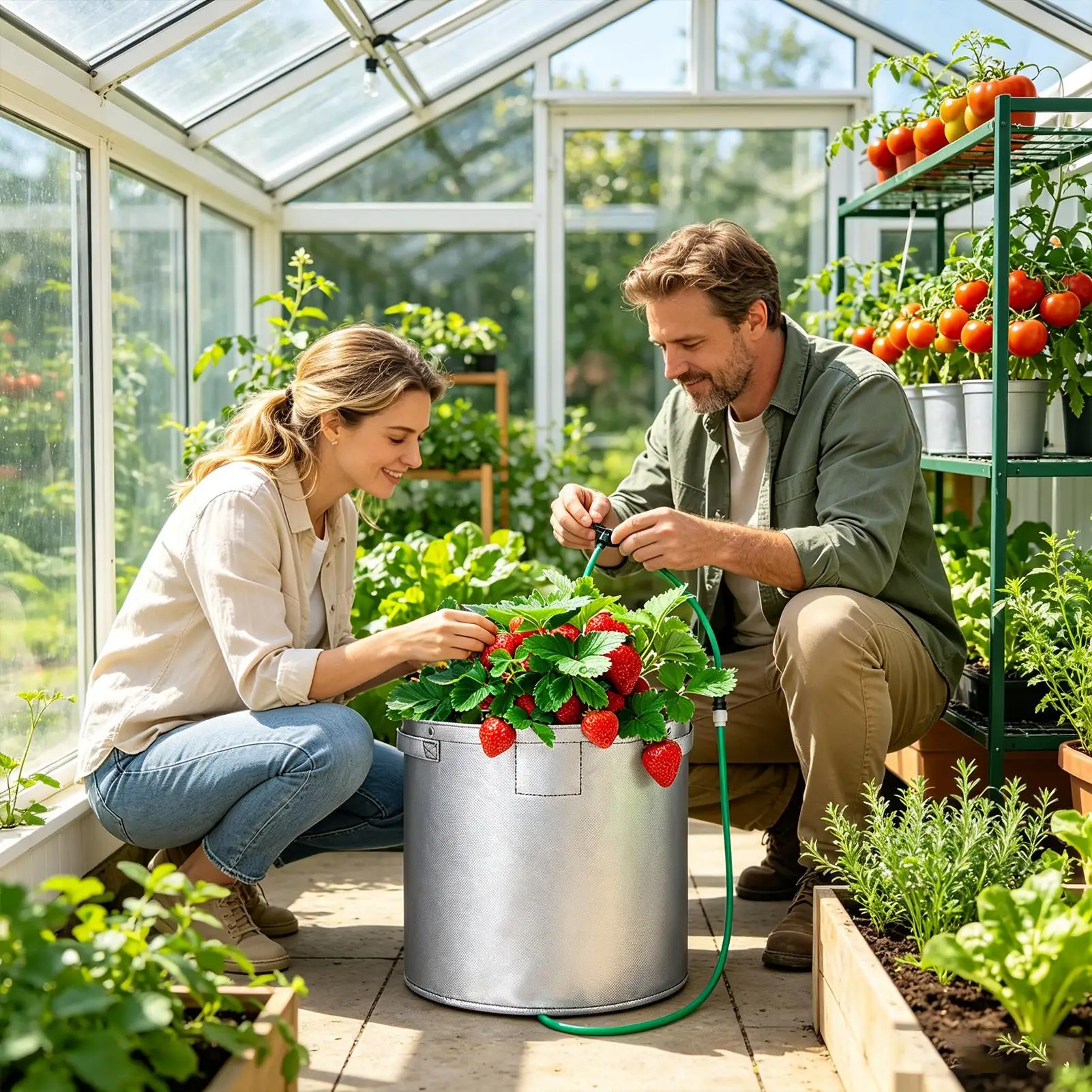 Potato Grow Bag Viewing Window Breathable drainage non-woven fabric flower pot balcony courtyard terrace gardening planting