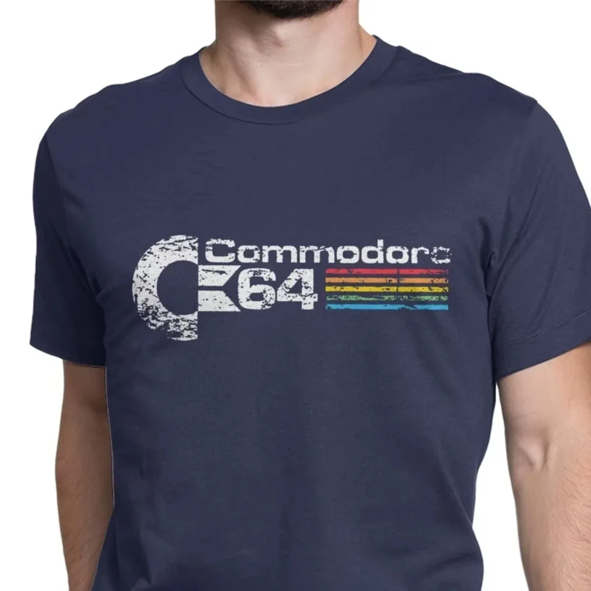 Camiseta Retro Commodore 64, camisetas nuevas de algodón puro, Camisas C64 Amiga Computer Geek Nerd, camisetas 3D, camisetas con cuello redondo