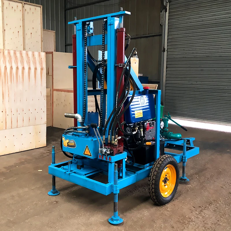 크롤러 탑재 디젤 유압식 수중 시추기 고성능 150m 250m 맞춤 제작 가능