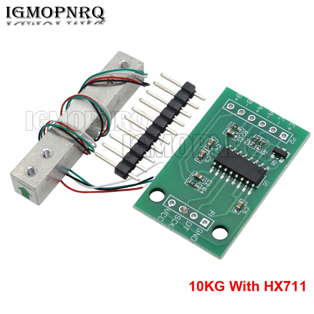 HX711 With 1KG 5KG 10KG 20KG Load Cell HX711 AD Module Weight Sensor Electronic Scale Aluminum Alloy Weighing Pressure Sensor