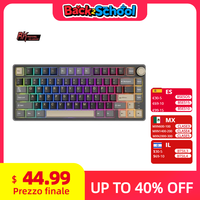 Royal Kludge RK R75 Wired Gaming Keyboard 80 Keys 80% Gasket RGB Backlit Hot-swappable Mechanical Keyboard with MDA PBT Keycaps