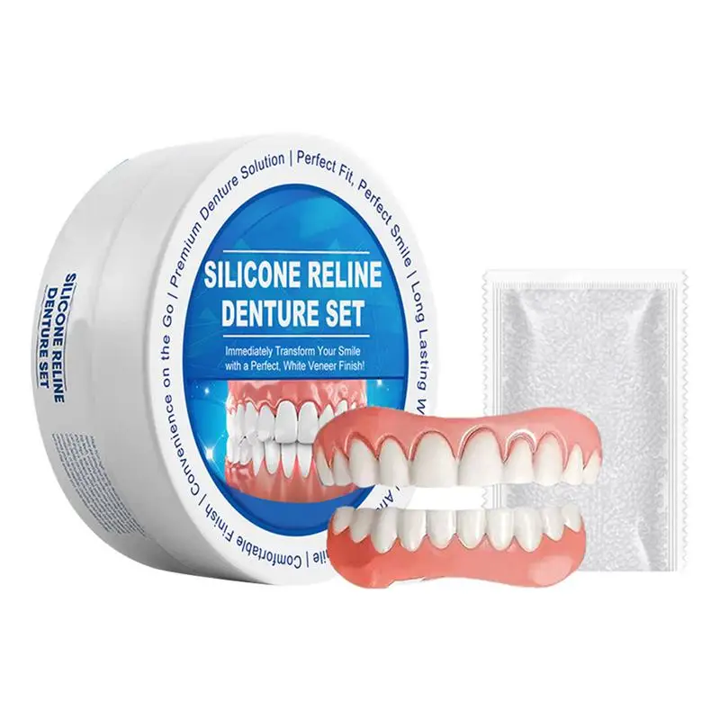 Silicone Relines Denture Kit For Dentures Soft Fake Teeth Denture Relining Kit Silicone Denture Relines Kit Fake Tooth