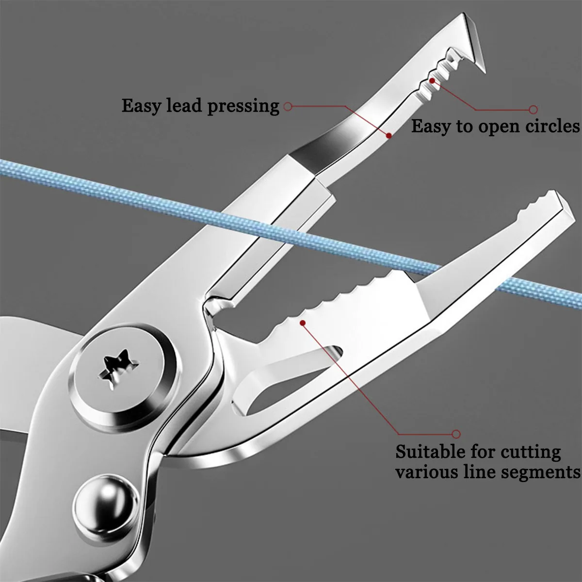 Рыболовные плоскогубцы, многофункциональное приспособление для снятия крючков, рыболовные снасти с разделенными кольцами, аксессуары, резак для лески из нержавеющей стали