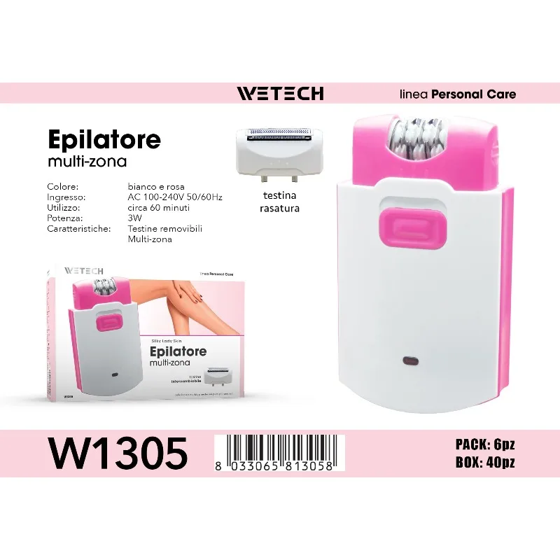 Elektrische snoerloze epilator met zachte pincettechnologie, oplaadbare haarverwijderaar voor armen, benen en oksels