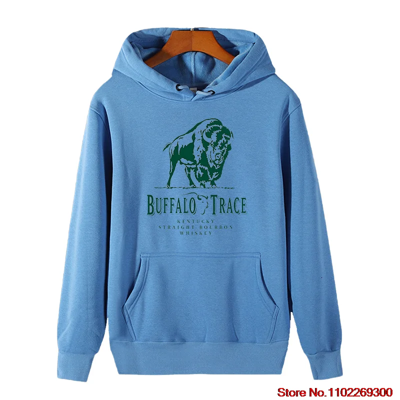 Buffalo Trace Distillery In Frankfort Bourbon Classic Graphic Hooded Sweatshirts High Quality Winter Cotton Thick Sweater Hoodie