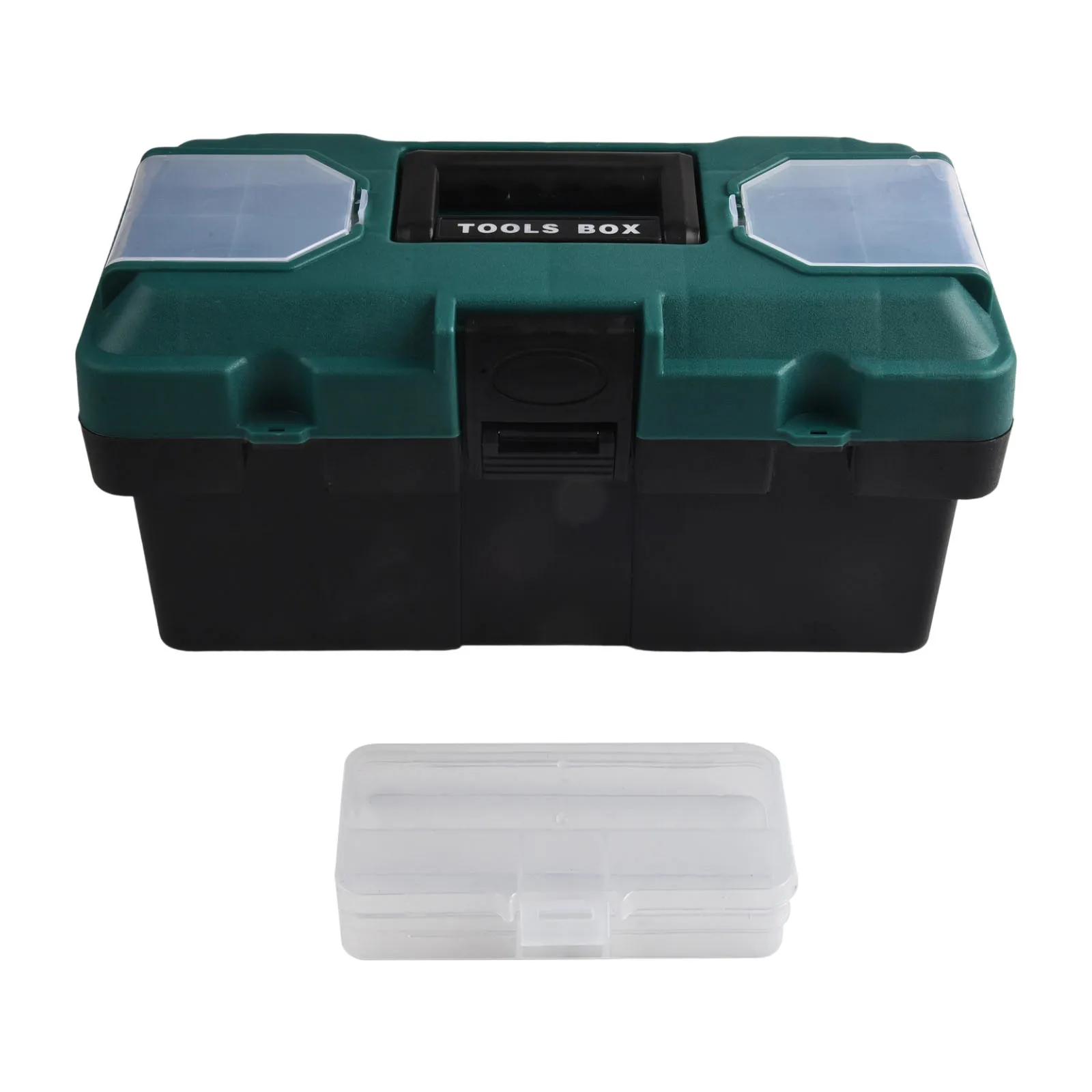 14Inch Tool Box ABS Lock Buckle Plastic Tool Storage Case For Carpentry Electrical Repairs Tool Multifunctional Tool Organizer
