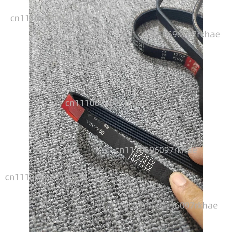 2pcs Rubber multi-groove belt 190J470 for treadmill and lawn mower 4/5/6/7/8/9/10/12/15ribs PJ Peak Matrix: 2.34MM