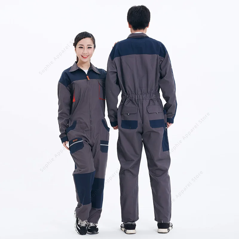 Men's Winter Jumpsuit Work Clothes Overall Uniform Women Coveralls Car Repair Work Clothes Auto Mechanic Workshop Coverall S-5XL