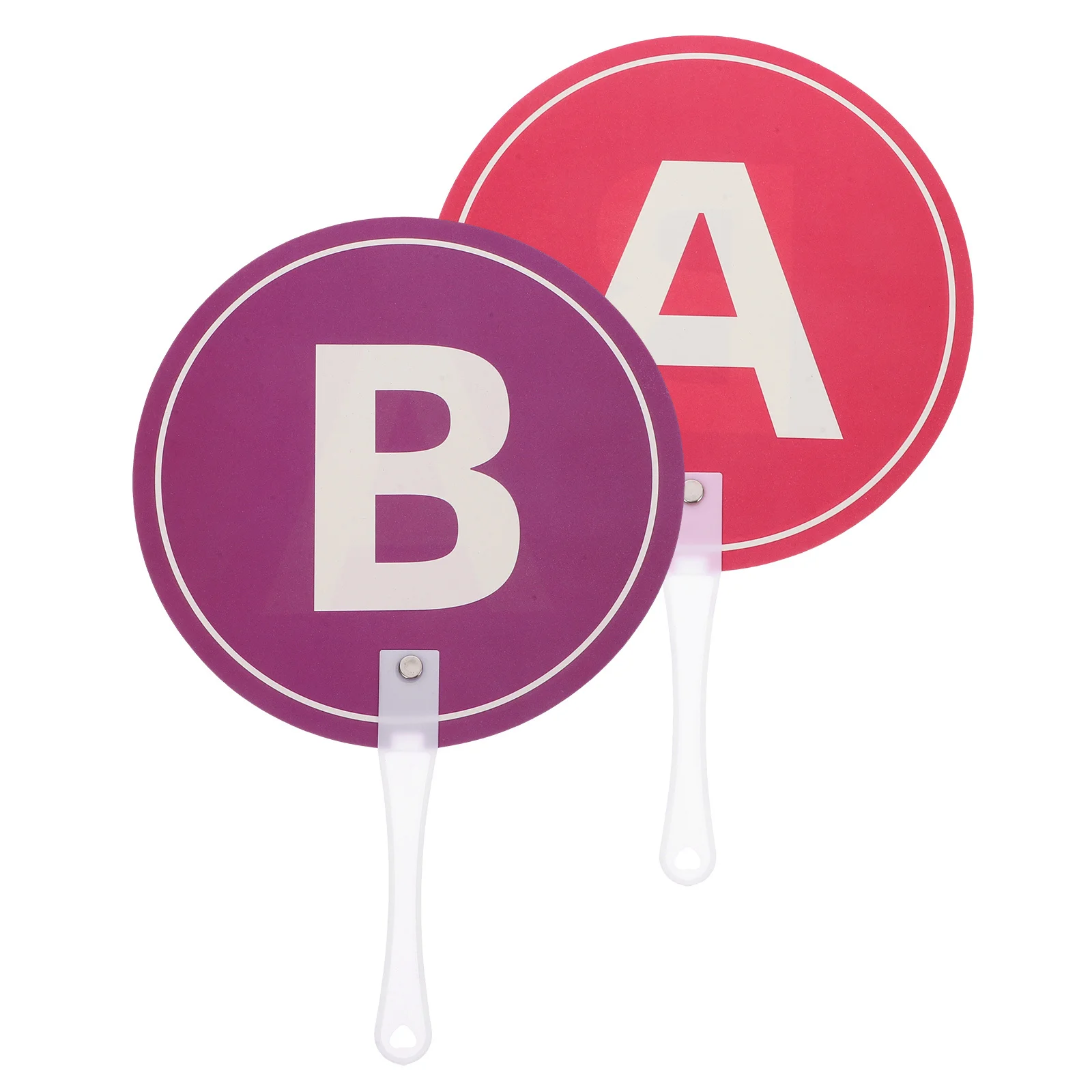 

2Pcs Handheld Answer Paddle Reusable Teaching Prop Classroom Game Voting Boards Multi-Function Paddle for Interaction