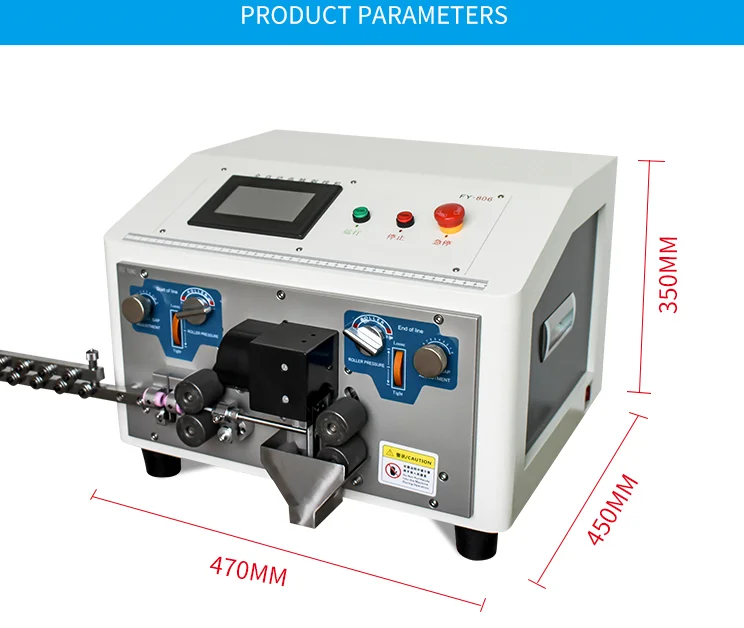 Äußere Abisolieren Schneidemaschine HR-8400 Automatische Abisolieren Maschine Runde Ummantelte Draht Innen Und