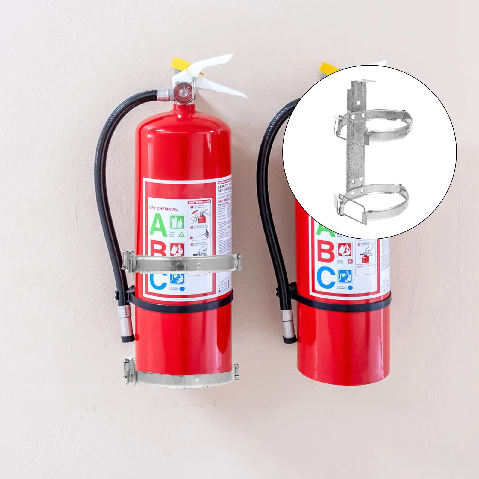 

1pc Wall Mounted Fire Extinguisher Hanger Iron Fire Extinguisher Rack for Home Fire Extinguisher Holder