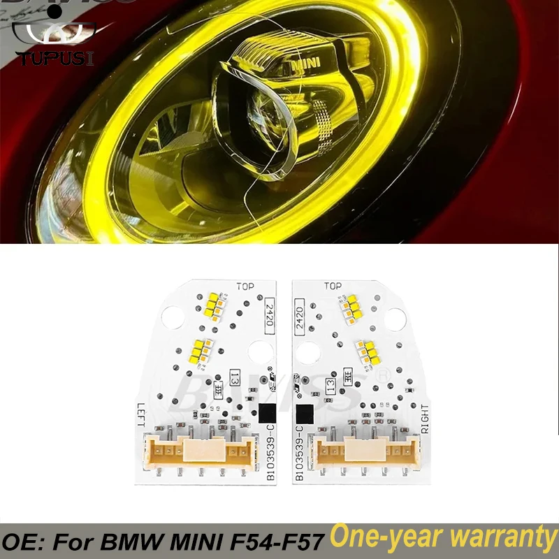 

Желтые светодиодные панели «ангельские глазки» для MINI Cooper F54 F55 F56 F57 2018-2022 DRL дневные ходовые огни, ремонт светодиодных чипов