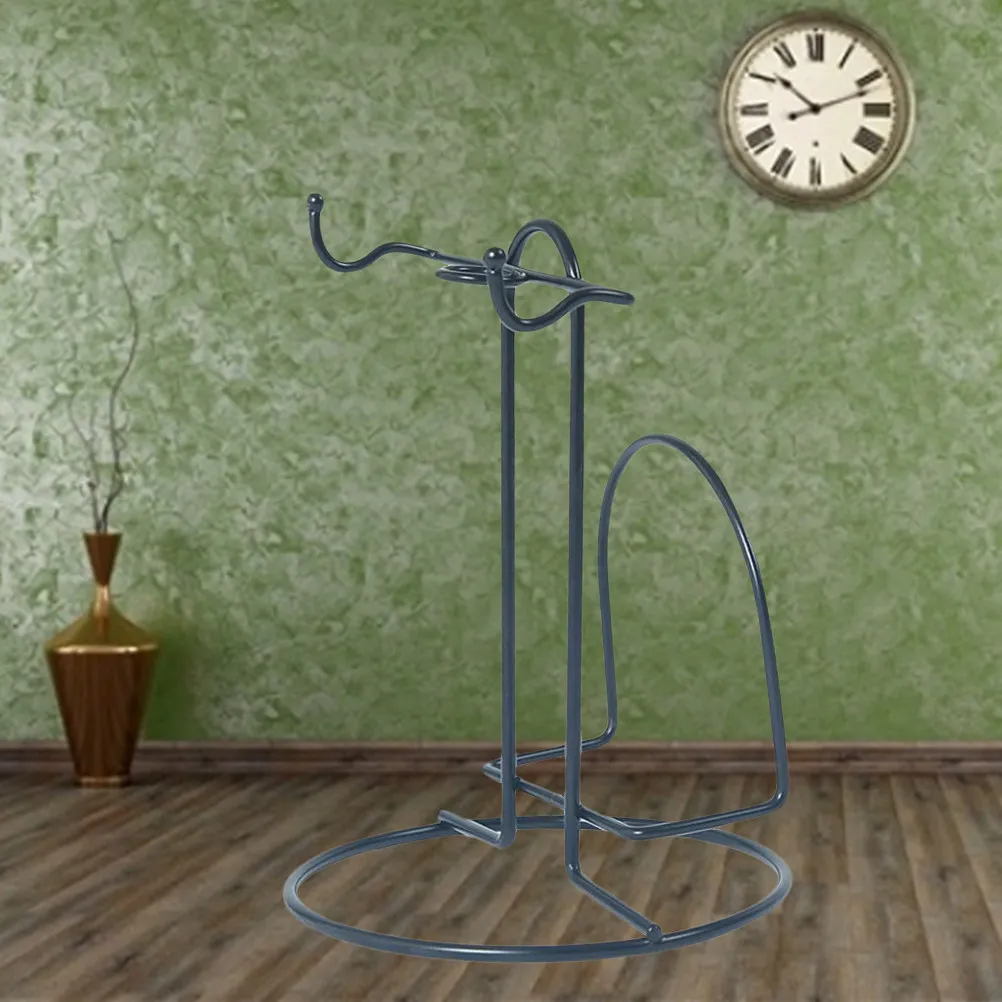 

Подставка для 2 кофейных чашек и 2 тарелок, черная, 12x12x16 см, стильная полка для чашек с отсеком для тарелок, функциональная подставка для кухонной столешницы