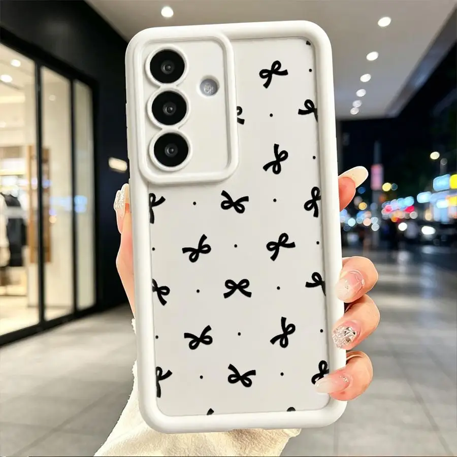 Black Prints Cattered Phone Cover Case for Samsung Galaxy S26 S20 FE S21 S23 S24 ultra S25 Note 20 Ultra S22 Plus
