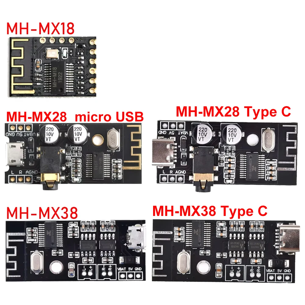 MH-MX8 MH-MX18 MH-MX28 MP3 Decoder Board Wireless BT 4.2/5.0 Audio Module Verlustfreie Stereo DIY Retrofit Lautsprecher