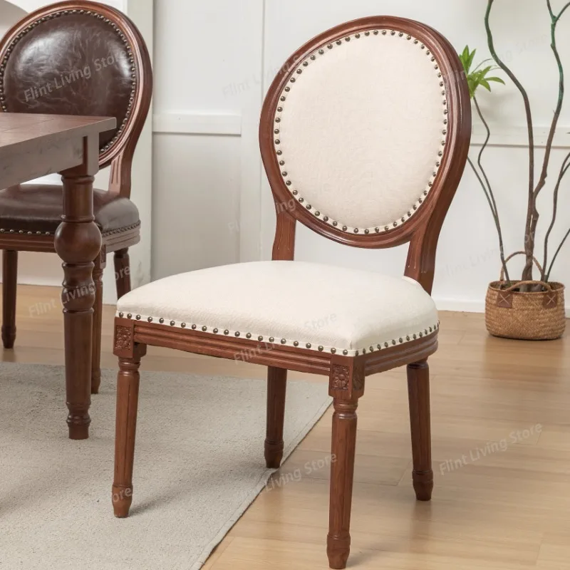 American Creative Café Chairs Modern Retro Casual Wood Coffee Chairs Comfortable Ergonomic Backrest Café Furniture Móveis