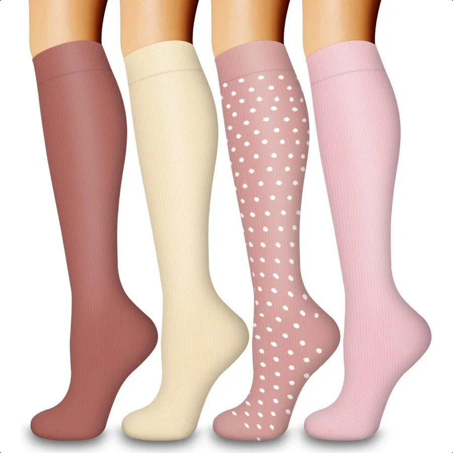 

Laite Hebe 4 PairsComprion Socks for WomenMen CirculationBest port for NursesRunning Athletic