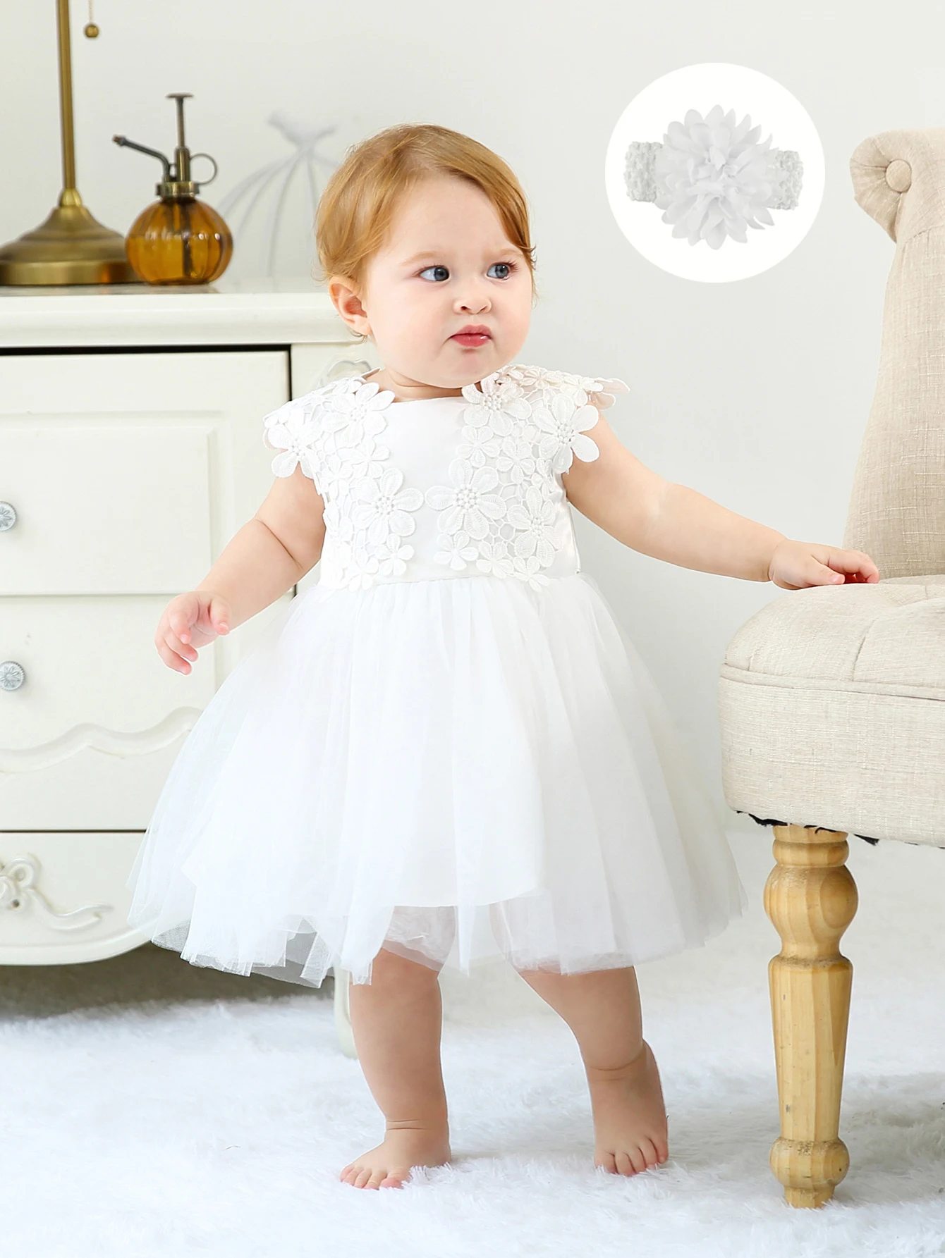 Girls Pageant Gown Christening White Clothes Newborn Christening Dresses for Girls Wholesale Baby Baptism Dresses