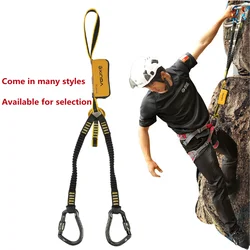 Multiple styles High Altitude Protective Via Ferrata Safety Belt Sling Lanyard With Hook High Strength Wearable Anti Fall Off