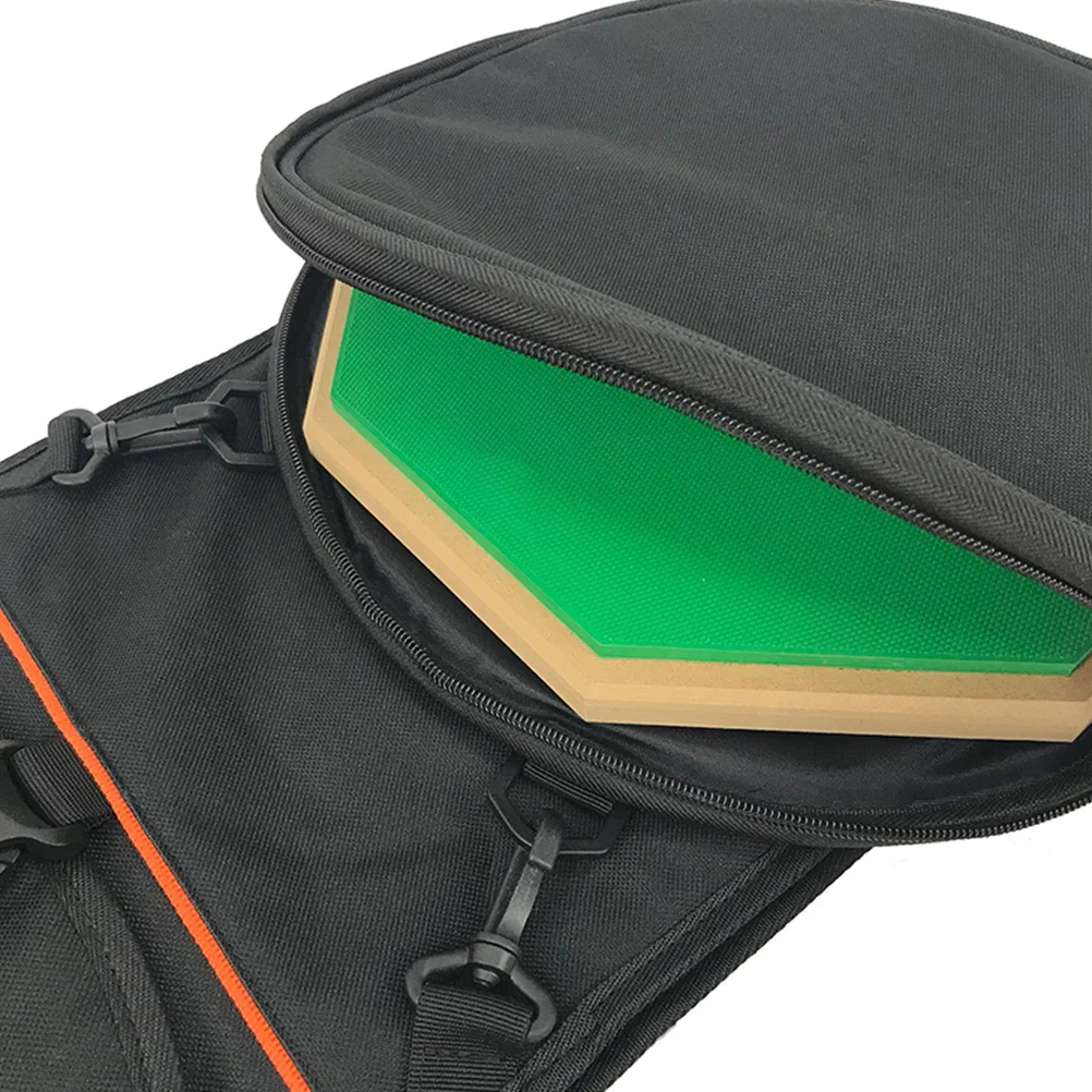 

Dumb Drum Bag Oxford Cloth Storage Backpack Black Color Portable Travel Rucksack Durable Lightweight Separate Protective Pouch