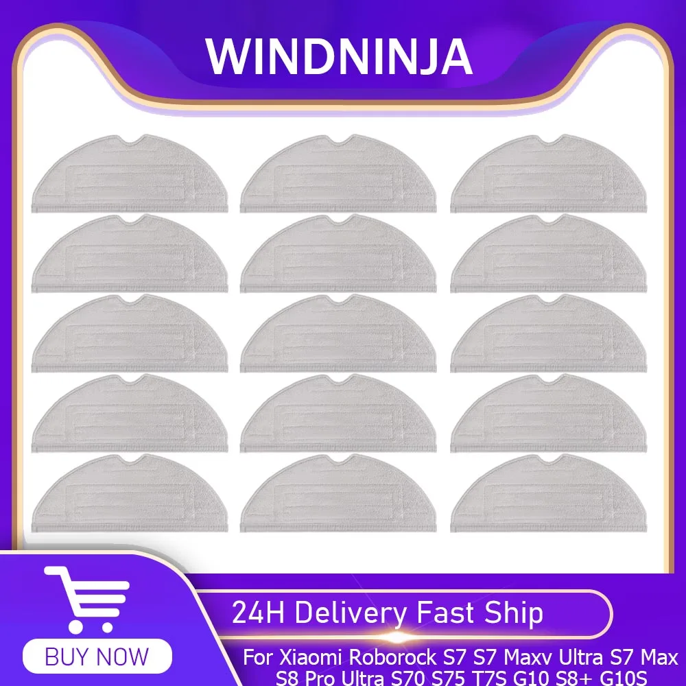 ممسحة قماش لـ Roborock S7 Maxv Ultra S7 Max S7 Maxv Plus S7 S8 S8 Pro Ultra S70 S75 T7S G10 G10S S8 + G10s Pro مرفق مكنسة كهربائية