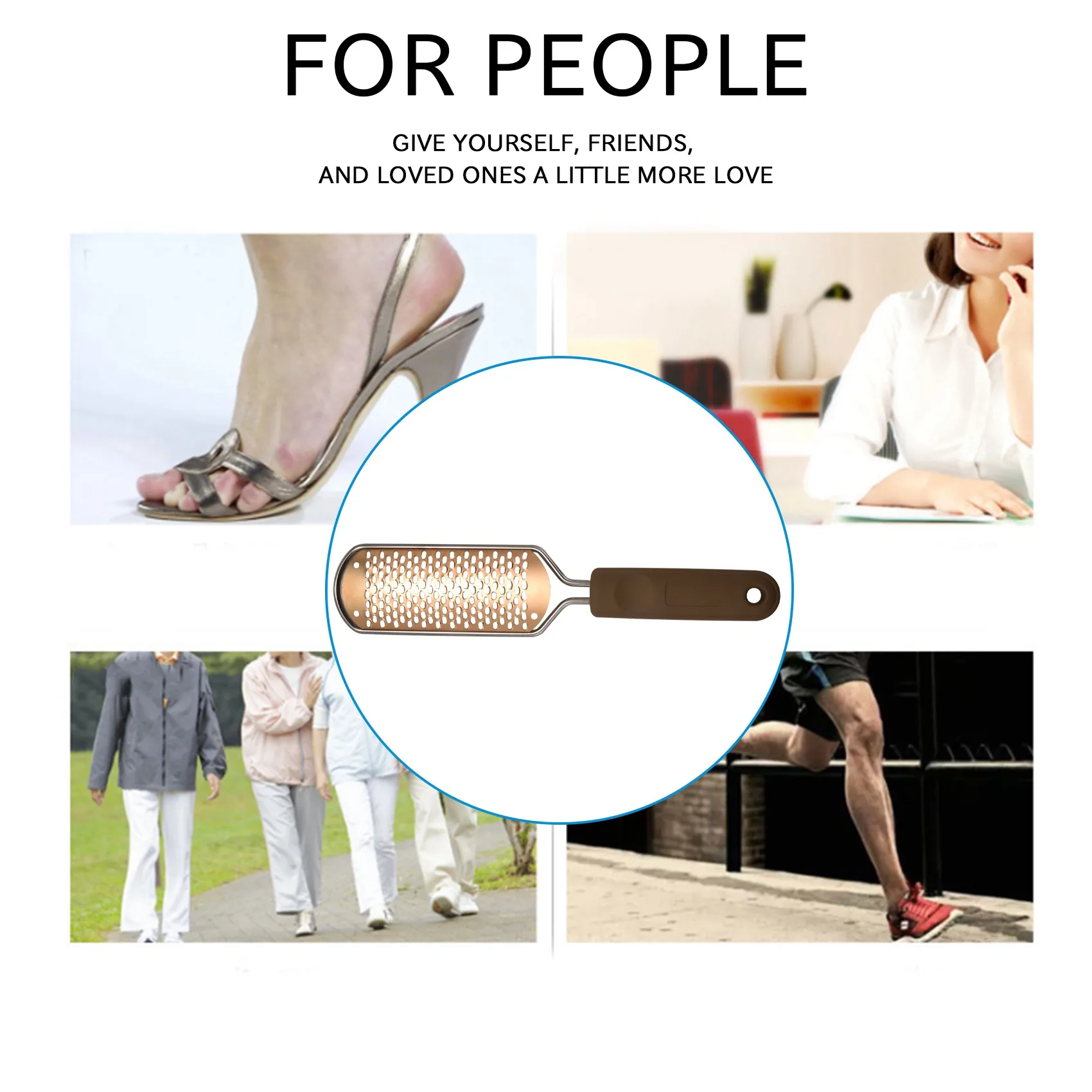 Lima de pedicura estable para pies, eliminador de callos, escofina grande para pies, depurador de pies colosal, herramientas para pies, salud de enfermería profesional