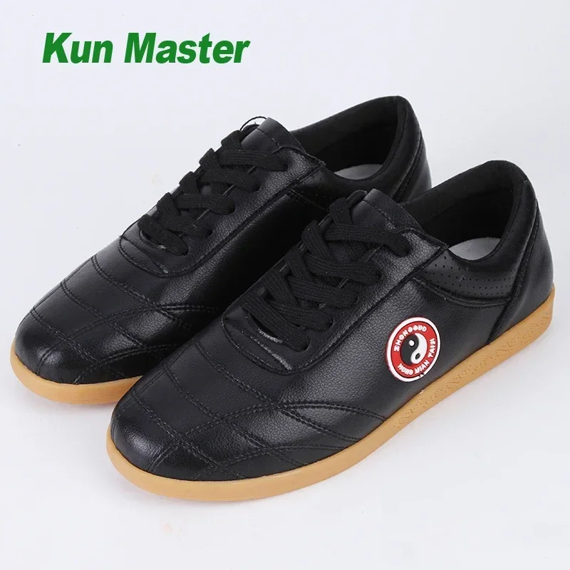 

Genuine Leather Kung fu Tai Chi Shoes Martial Art Shoes sport Sneakers Cowhide Leather Unisex Free Flexible Men Women 2025