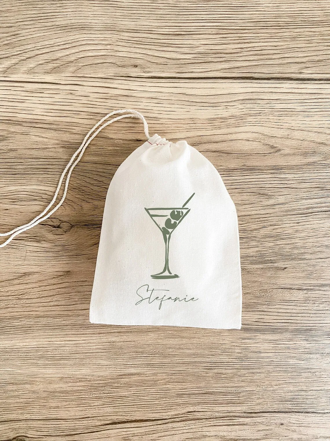 20 Pcs Martini Name Favor Bag - Hangover Kit - Bachelorette Party Favor Bag - Martini Hangover Kit - Bikinis And Martinis