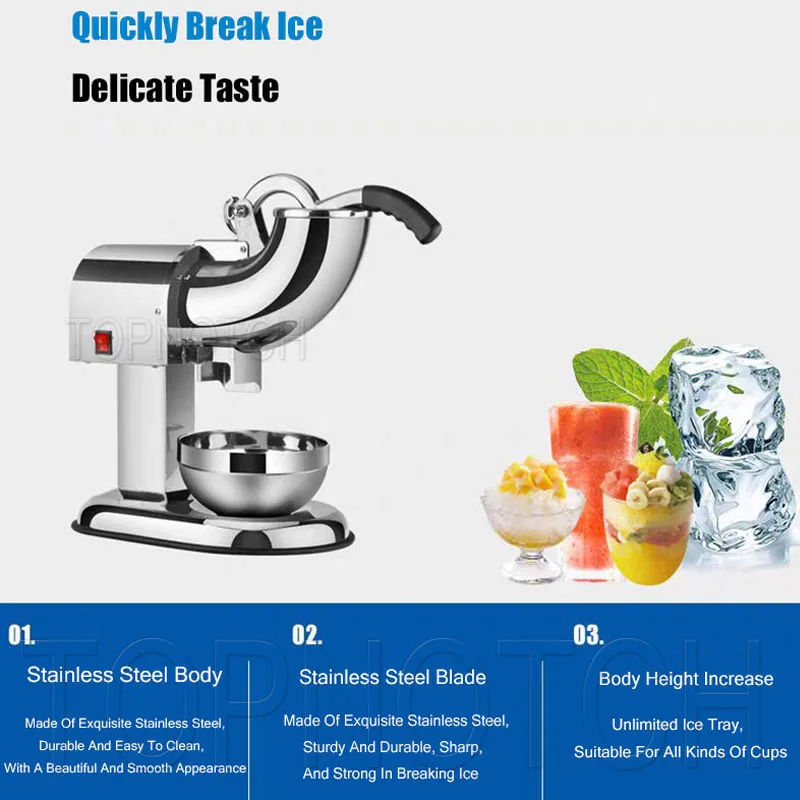 Snowflake Ice Machine Snow Ice Maker Shaver Machine Snowflake Ice Crusher Machine