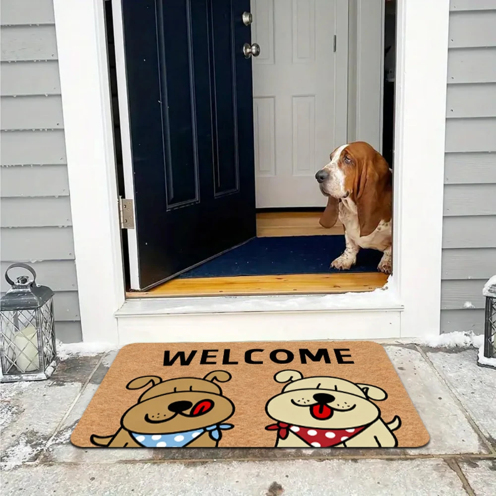 Home Decor Rug Cartoon Dog Home Sweet Home Letter Graphic indoor entry hallway cottage lounge decorative floor Mat