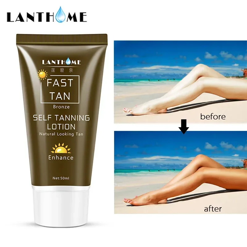 

Lanthome Body Bronze Self Hand Sun Tan Tanning Enhance Lotion Day Tanning Cream Natural Bronzer Sunscreen Tanner Lotion Skincare