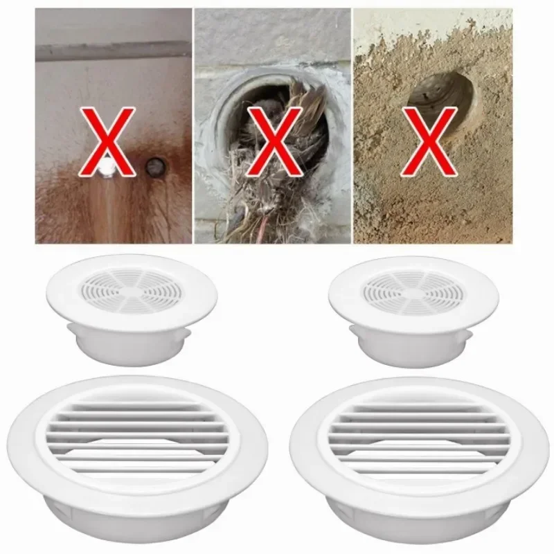 Air Conditioning Hole Cover Dust Plug Air Ventilation Grille Systems Wall Opening Decorative Cap Kitchen Bathroom Accessories