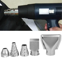 5pcs/set Stainless Steel Hot Air Gun Nozzles Heat Blower Accessories Hot Air Gun Nozzle Hot Air Gun Parts Heat Gun Nozzle
