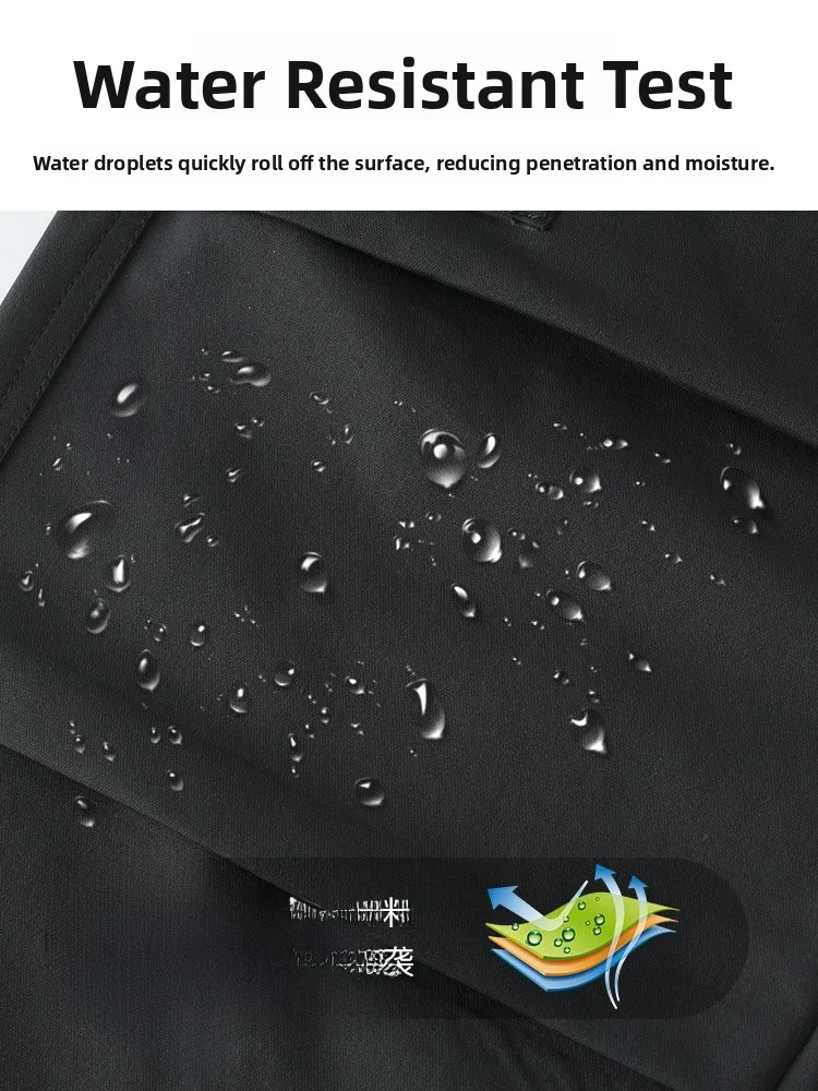 Pantalon de randonnée Qui Dry pour femmes, décontracté, coupe-vent, imperméable, vêtements de travail, coupe ample, taille l, Long, printemps automne