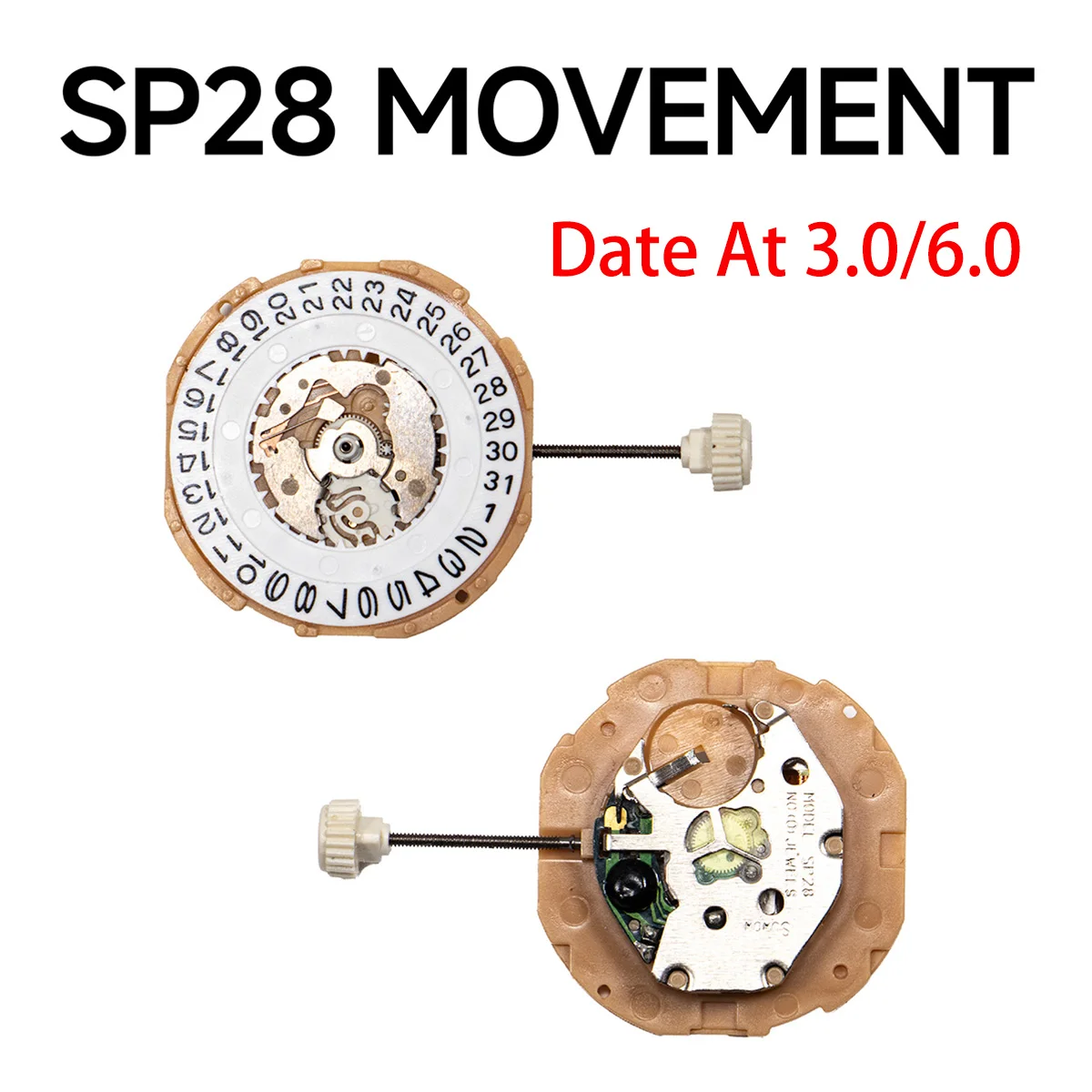 SP28 movement Chinese SUNON SP28D movement sweep second movement with date move same machinery movement