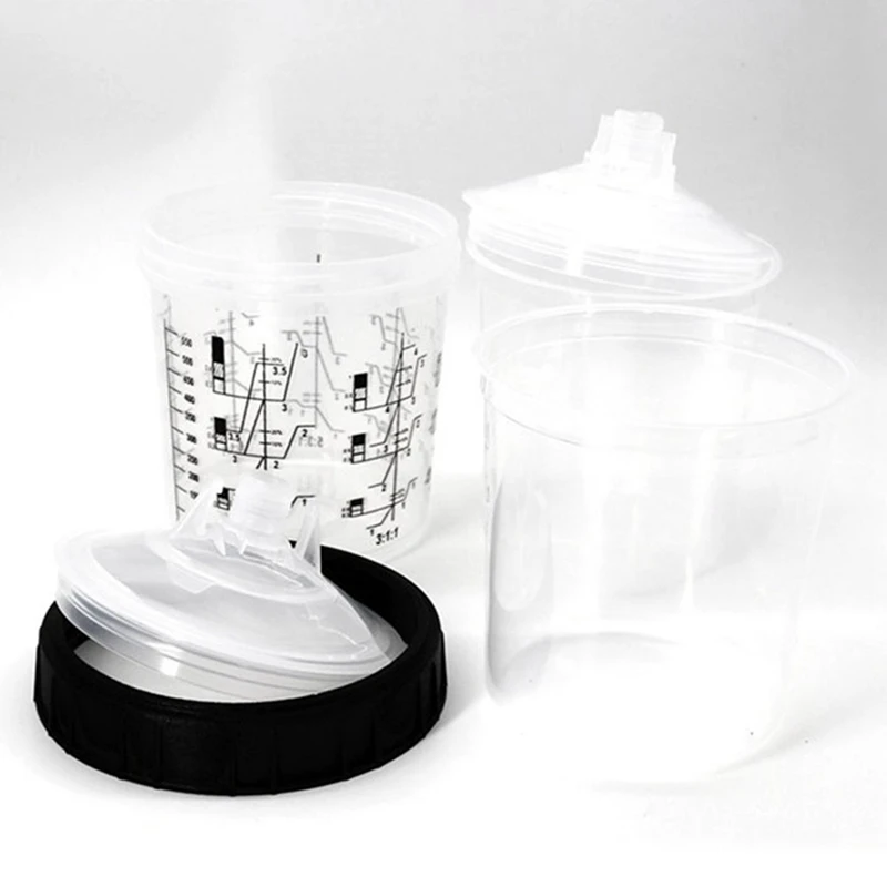 1Set 600CC Disposable Paint Cup Spray Cup Paint Mixing Tank Type H/O Quick Disposable Cup Spray