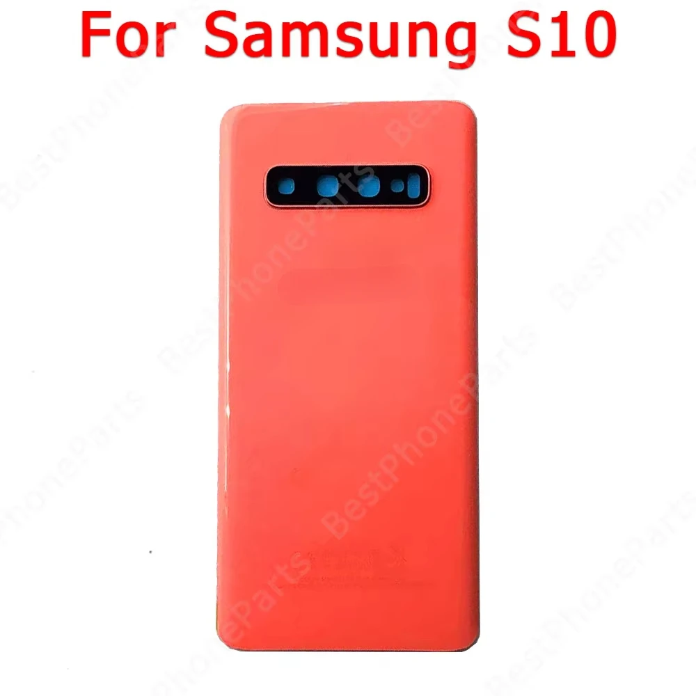 Back Battery Cover for Samsung Galaxy S10 Plus + S10e back housing cover case with Adhensive replacement spare parts