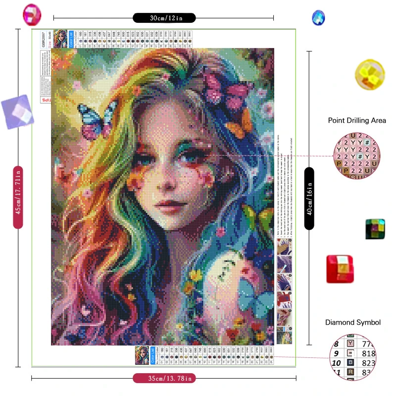 5D Diamond Embroidery little girl Diamond Drawing  Aniaml DIY Full Square Round Mosaic Art Cross Stitch Home Decoration