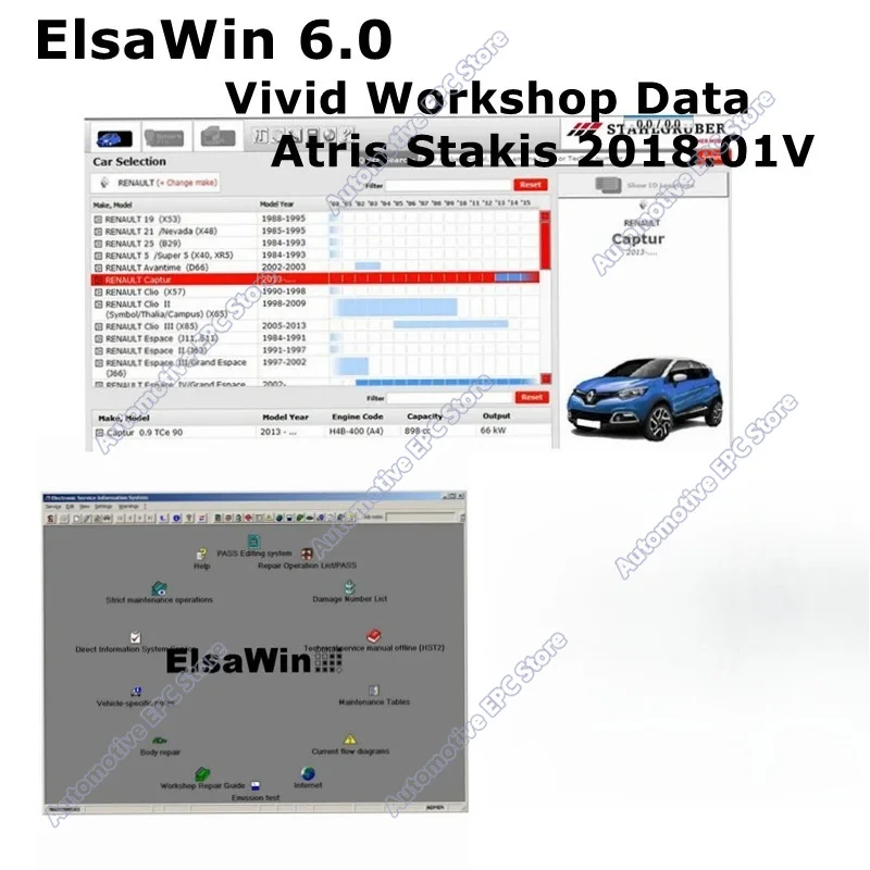 2026 Hot ELSAWIN 6.0 for A-udi for V-W with Vivid Workshop Data Atris Technik Stakis Newest Auto Repair Software in 250gb hdd