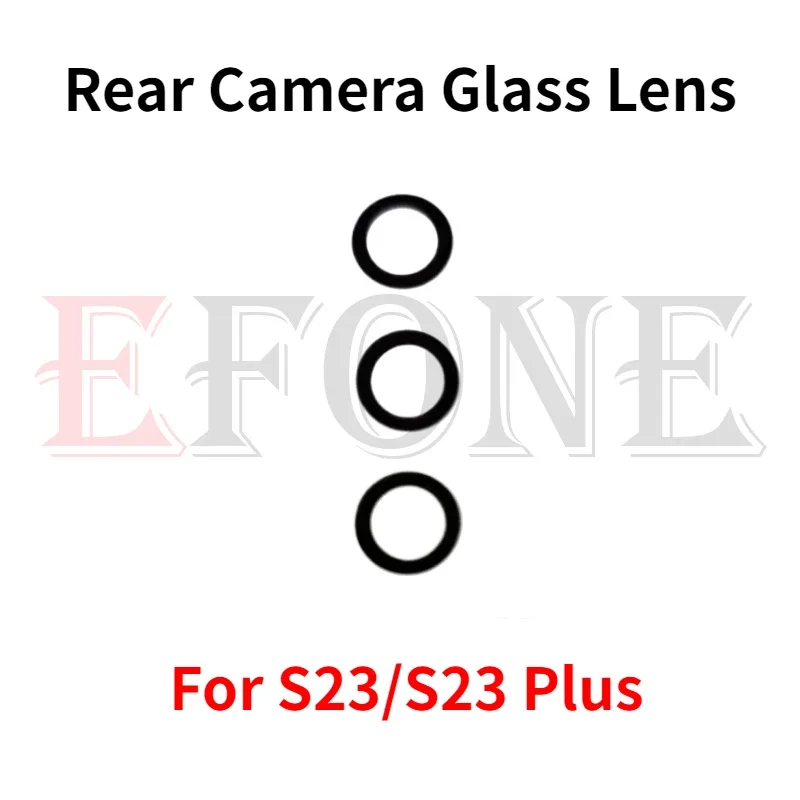 Lente de vidro da câmera traseira com adesivo AAdhesive, Samsung Galaxy S22, S22 Plus, S22 Ultra, S23, S23 Plus, S24, S24 Ultra, Novo