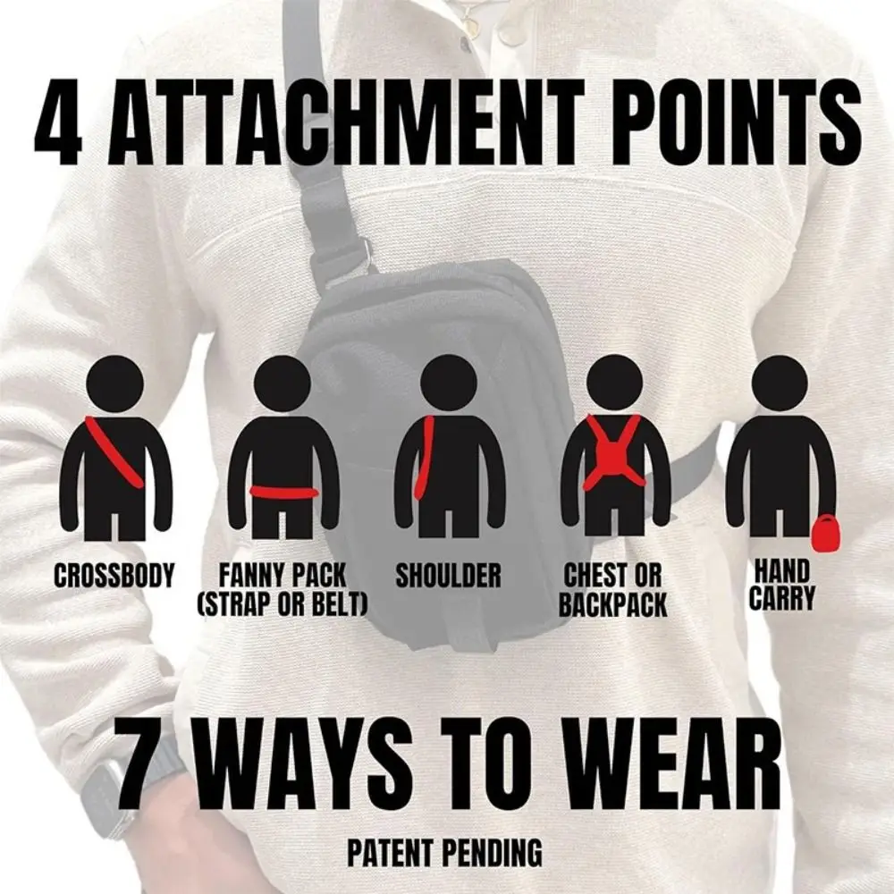 حقيبة حبال زجاجات المياه المغناطيسية ذات سعة كبيرة مع وسادات كتف ناعمة حقيبة زجاجات الصالة الرياضية متعددة الطبقات حقيبة رياضية محمولة عبر الجسم