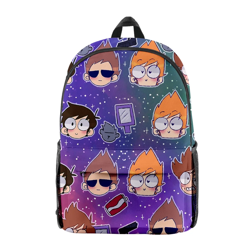 Trendy Popular eddsworld pupil Bookbag Notebook Backpacks 3D Print Oxford Waterproof Boys/Girls Travel Backpacks