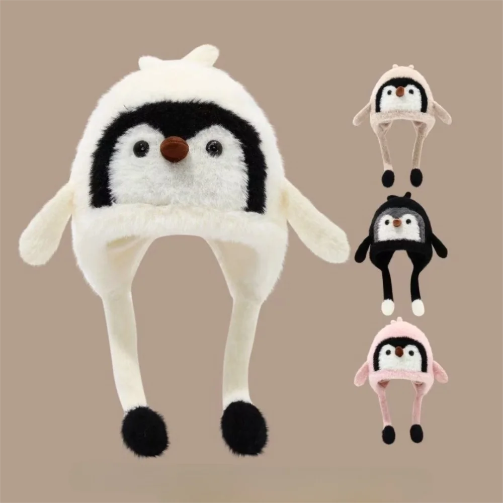 

Fashion Cute Cartoon Balaclava Hat Cold Proof Warm Pullover Hats Thickned Windproof Ear Protection Cap Children