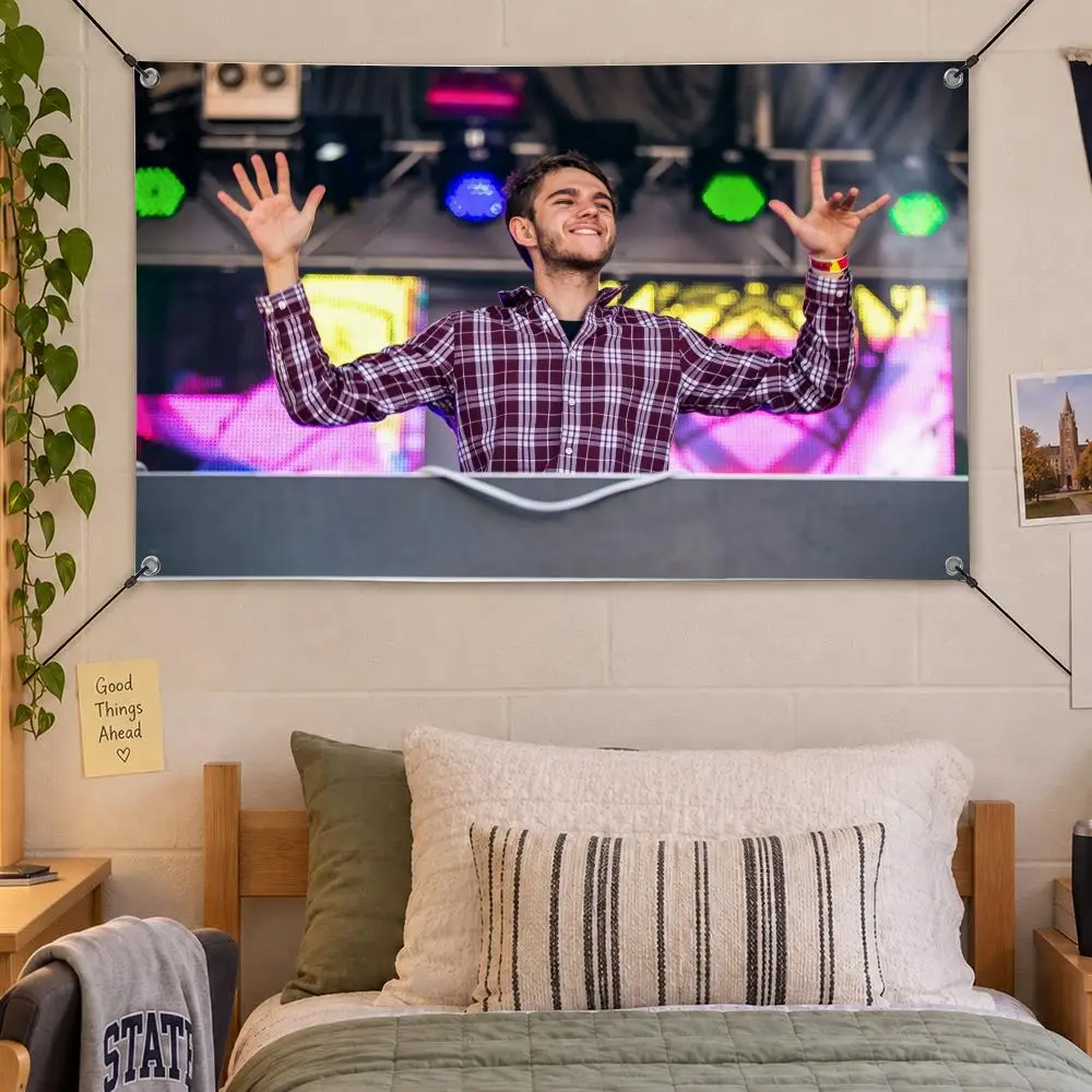 Music Electronic Artist Zedd Flags Decorative Flag Banner Indoor Bedroom Dorm Gaming Room Wall Party Club Decor Fan Gift