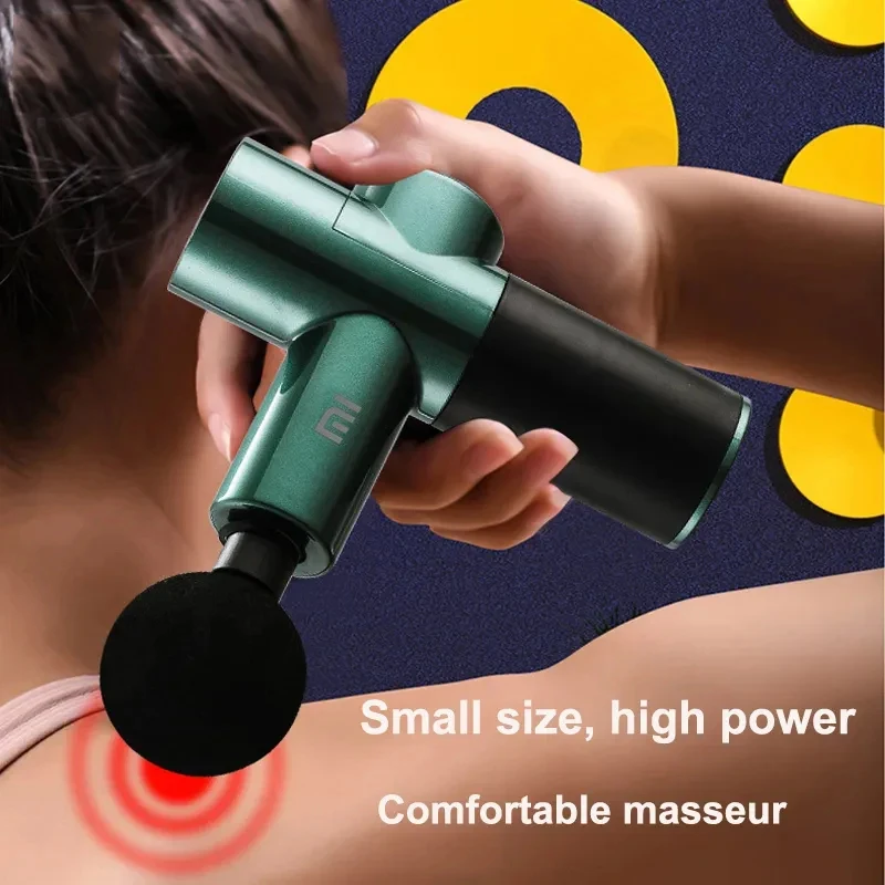 Imagem -02 - Xiaomi-mini Massagem Fascia Gun Motor sem Escova Forte Relaxamento Tratamentos Massageador Aliviar Dor Muscular Vibração