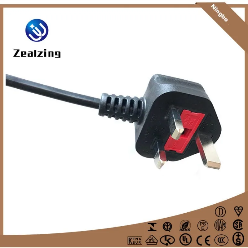 

Zealzing The U.K./Singapore/Saudi Arabia/Arab Emirates BS1363 SASO 13A TYPE G plug power cord