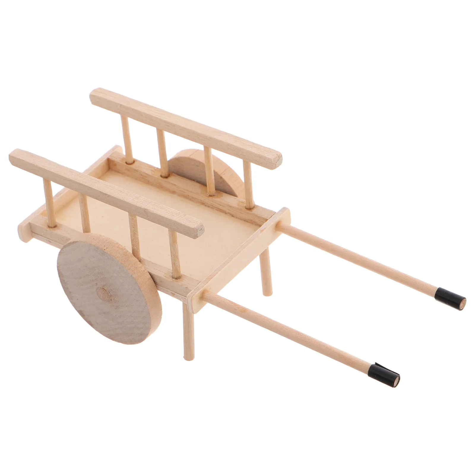 1Set Miniature Farming Cart Vintage Handcart Scene DIY Dollhouse Farm Garden Autumn Harvest Accessories Micro Landscape